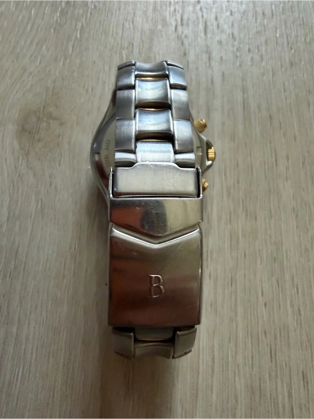 Vintage Bulova Marine Vintage Bulova Marine Star Mens Watch Two Tone Chronograph